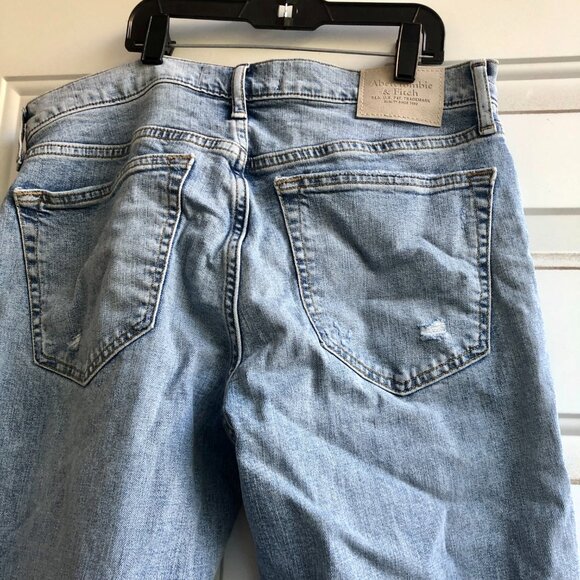 [MEN]Abercrombie & Fitch Skinny Stretch Distressed Jeans W32 L32 (Loose fit W34) - Picture 4 of 10